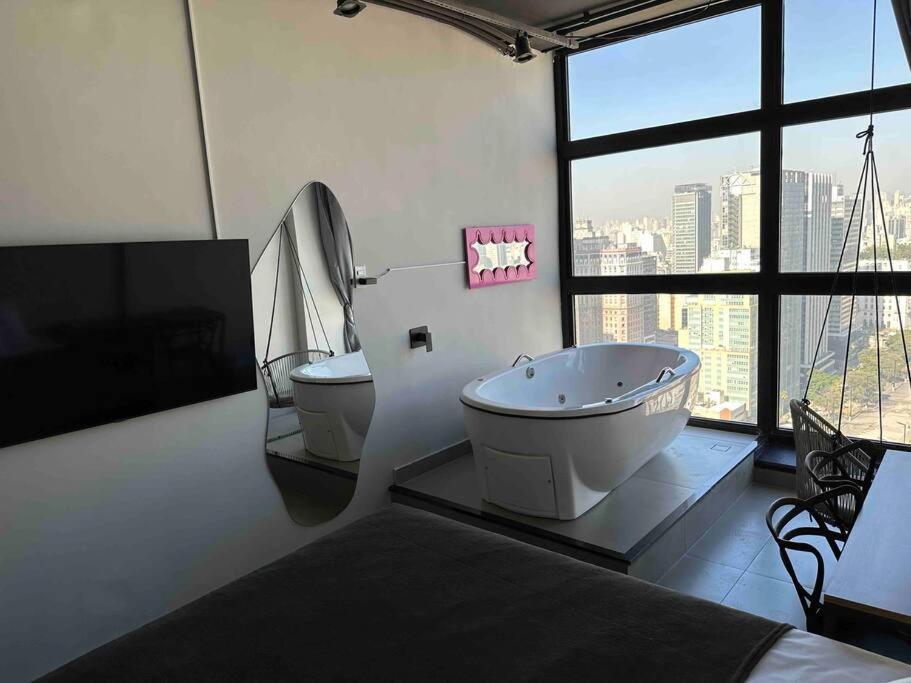 Апартаменти Sky Loft - Andar 41 Сан-Паулу Екстер'єр фото